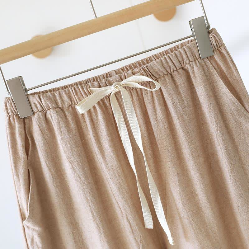 Passende Loungehose aus Baumwollleinen für Paare - image 7