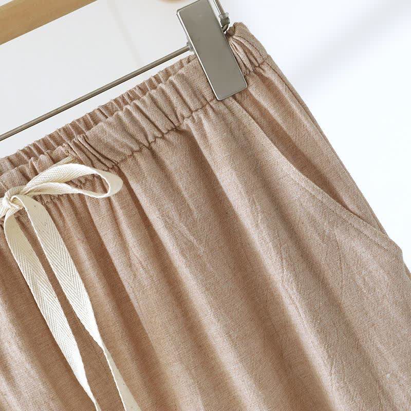 Passende Loungehose aus Baumwollleinen für Paare - image 8