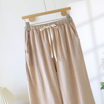 Passende Loungehose aus Baumwollleinen für Paare - image 6