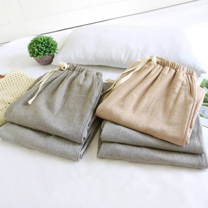 Passende Loungehose aus Baumwollleinen für Paare - image 2