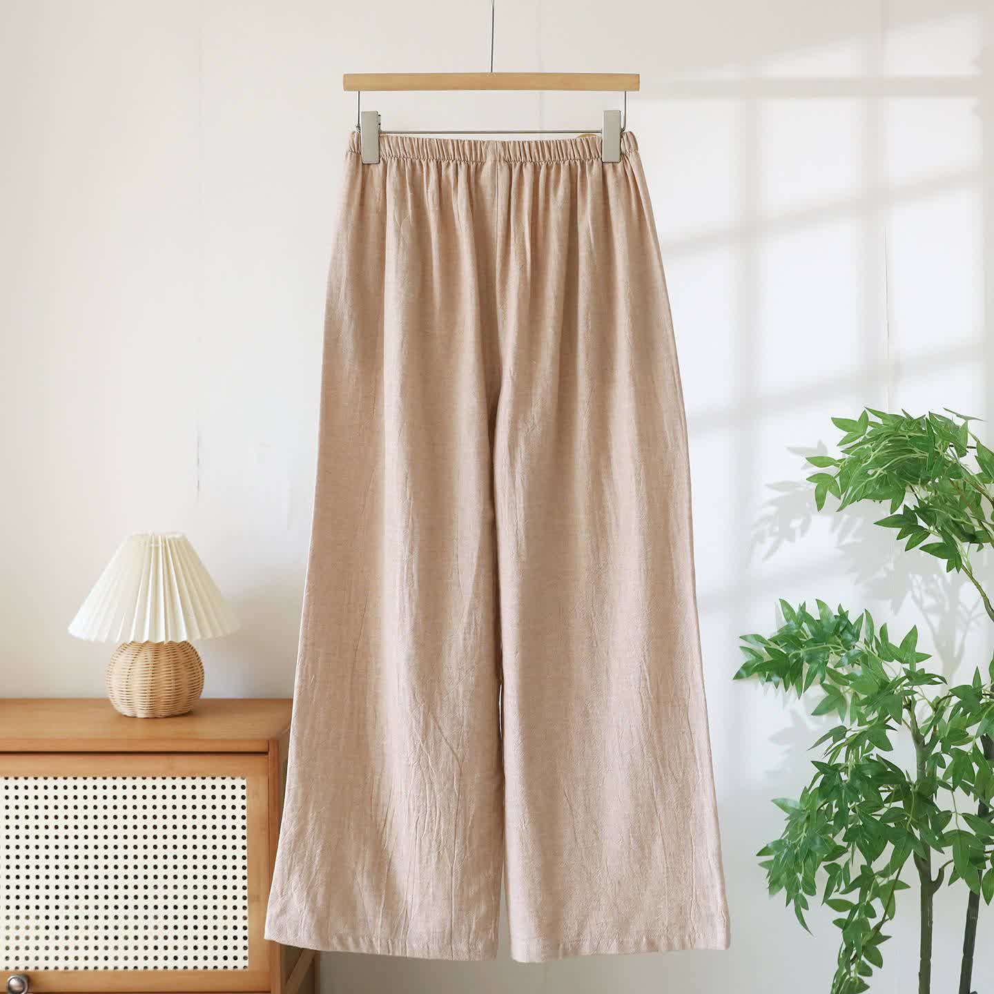 Passende Loungehose aus Baumwollleinen für Paare - image 5
