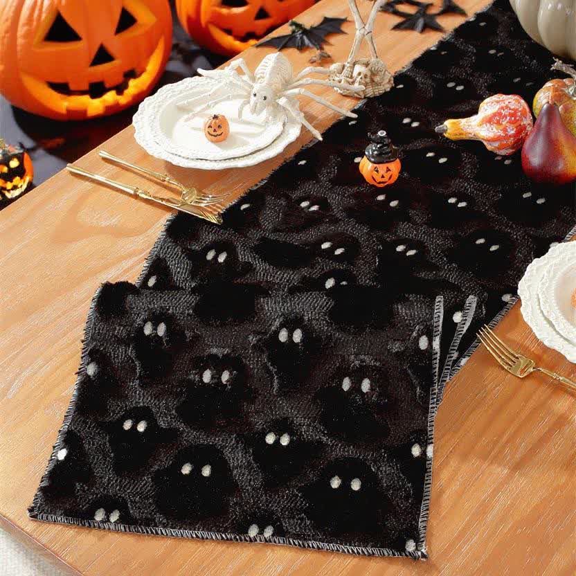 Halloween Plüschgeist Bestickter Tischläufer - image 13