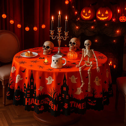 Halloween Tischdecke mit Geister-Print - Runden - 180cm x 180cm - image 3