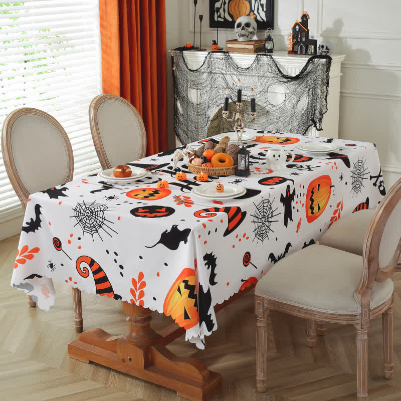 Tischdecke mit Halloween-Kürbisgeist-Print - Rechteck - 150cm x 300cm - image 1