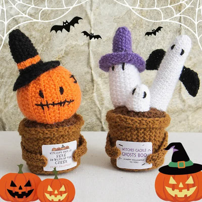 Halloween Gehäkeltes Topfpflanzenornament - image 2