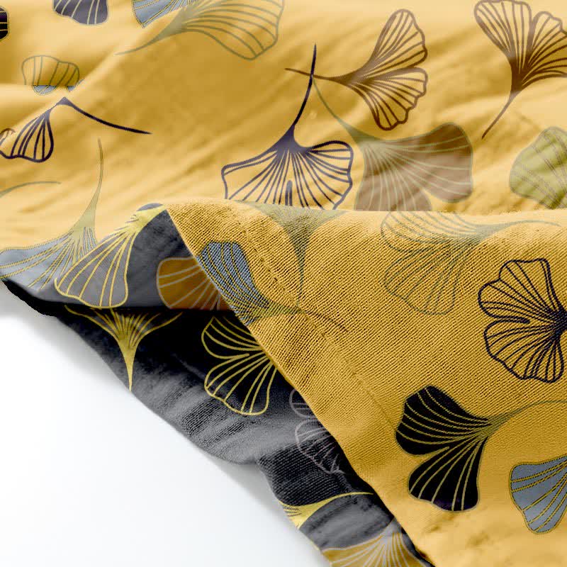 Kimono-Loungewear-Set aus Ginkgo-Baumwollgaze - image 44