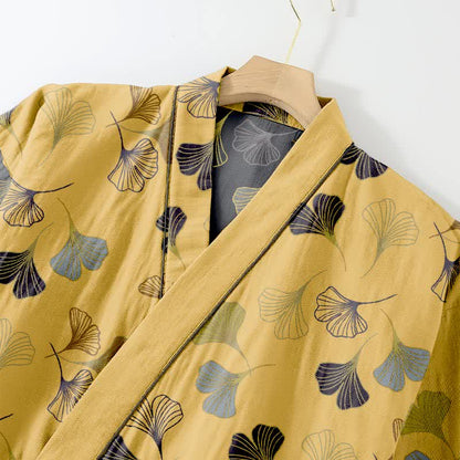 Kimono-Loungewear-Set aus Ginkgo-Baumwollgaze - image 35