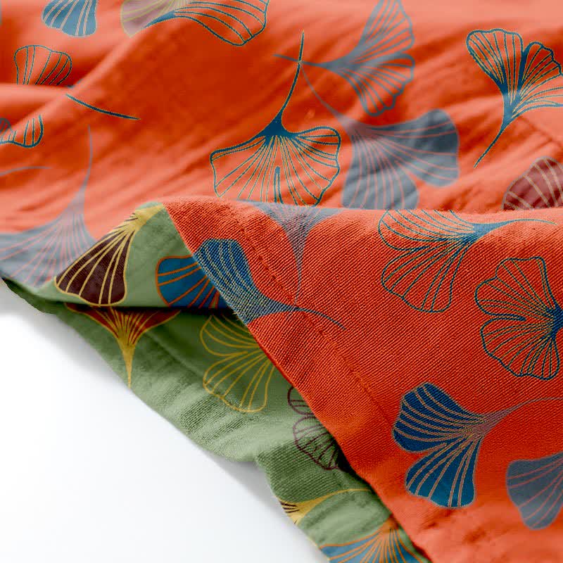 Kimono-Loungewear-Set aus Ginkgo-Baumwollgaze - image 32