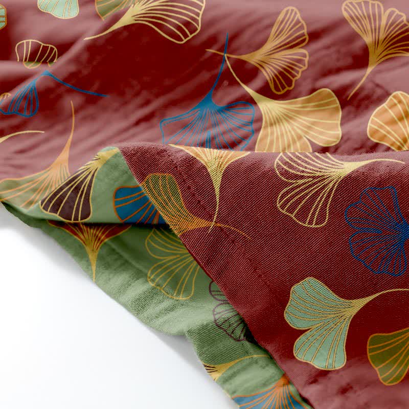 Ginkgo-Kimono-Loungewear-Set aus Baumwollgaze - image 32