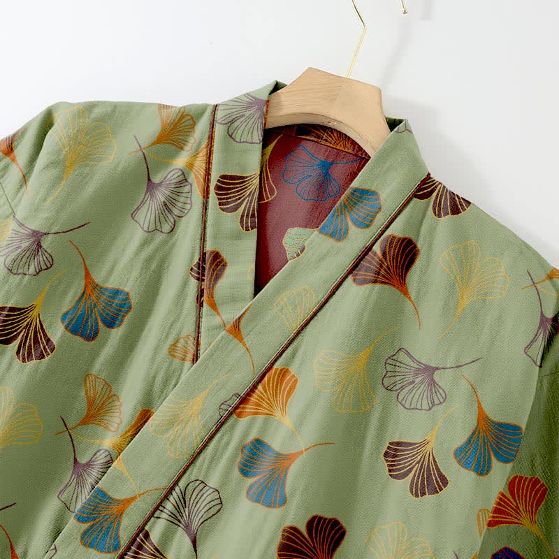 Ginkgo-Kimono-Loungewear-Set aus Baumwollgaze - image 34