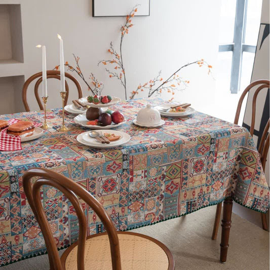 Jacquard-Tischdecke mit Boho-Tribal-Motiv - Runden - 152cm - image 1