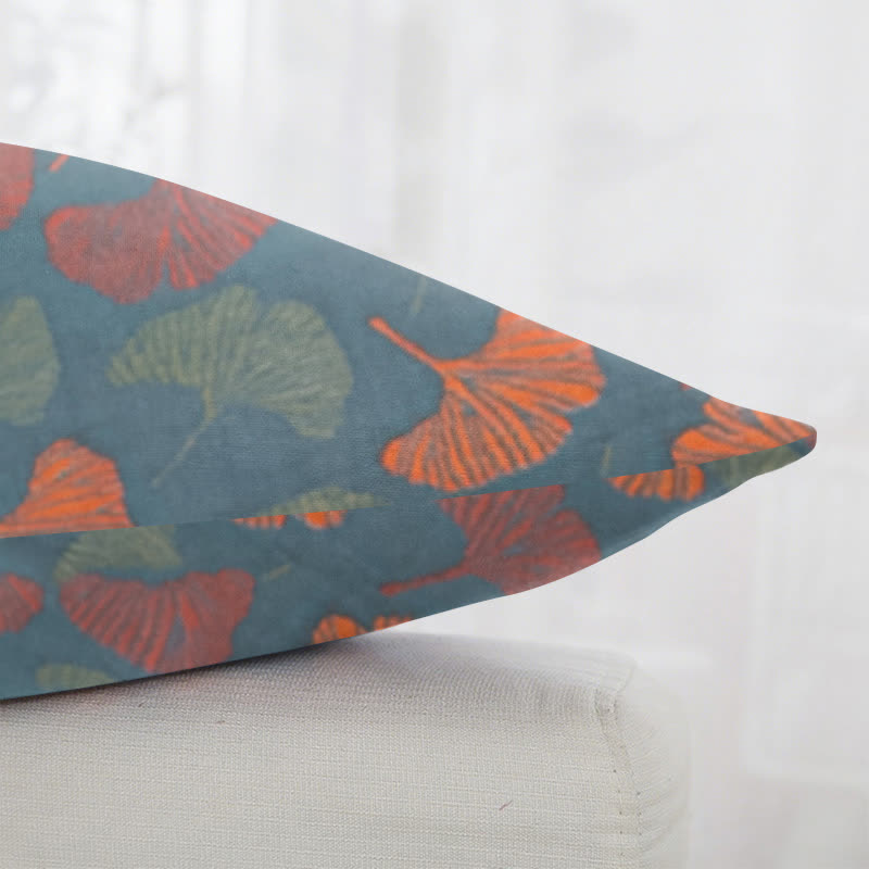 Quadratische Kissenbezüge aus Ginkgo-Baumwollgaze-Jacquard (2 Stück) - image 3