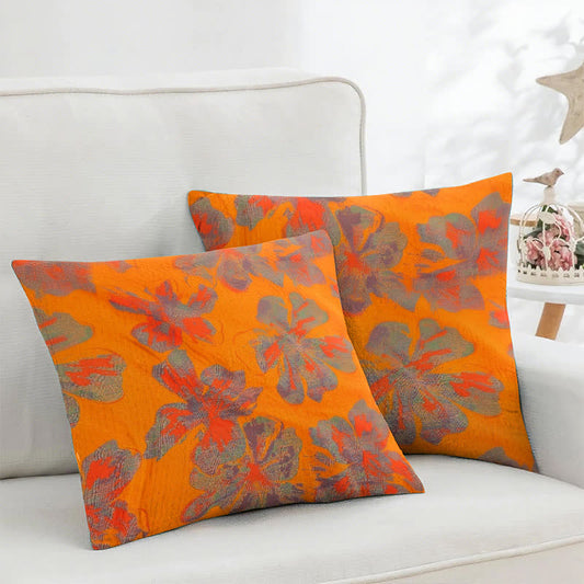 Iris Quadratische Kissenbezüge aus Baumwollgaze-Jacquard (2 Stück) - 45cm x 45cm - image 1