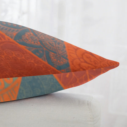 Quadratische Kissenbezüge aus Baumwolljacquard mit Dreiecksmuster (2 Stück) - image 3