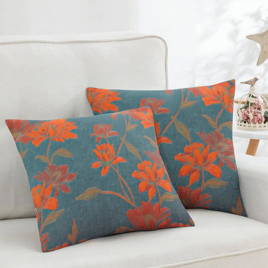 Quadratische Kissenbezüge aus Lotus-Baumwoll-Jacquard (2 Stück) - 45cm x 45cm - image 1