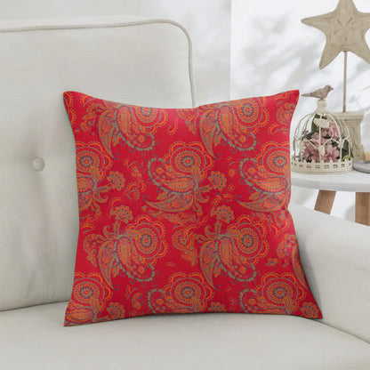 Quadratische Kissenbezüge aus Baumwolljacquard mit Paisley-Print (2 Stück) - image 2