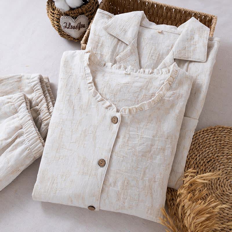 Passendes minimalistisches Loungewear-Set aus Baumwollleinen - image 3