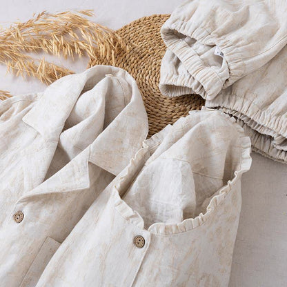 Passendes minimalistisches Loungewear-Set aus Baumwollleinen - image 5