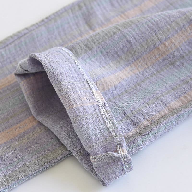 Loungewear-Set aus gestreifter Baumwollgaze - image 14