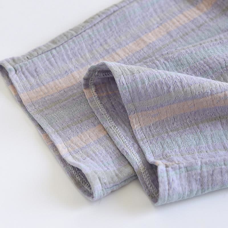 Loungewear-Set aus gestreifter Baumwollgaze - image 17