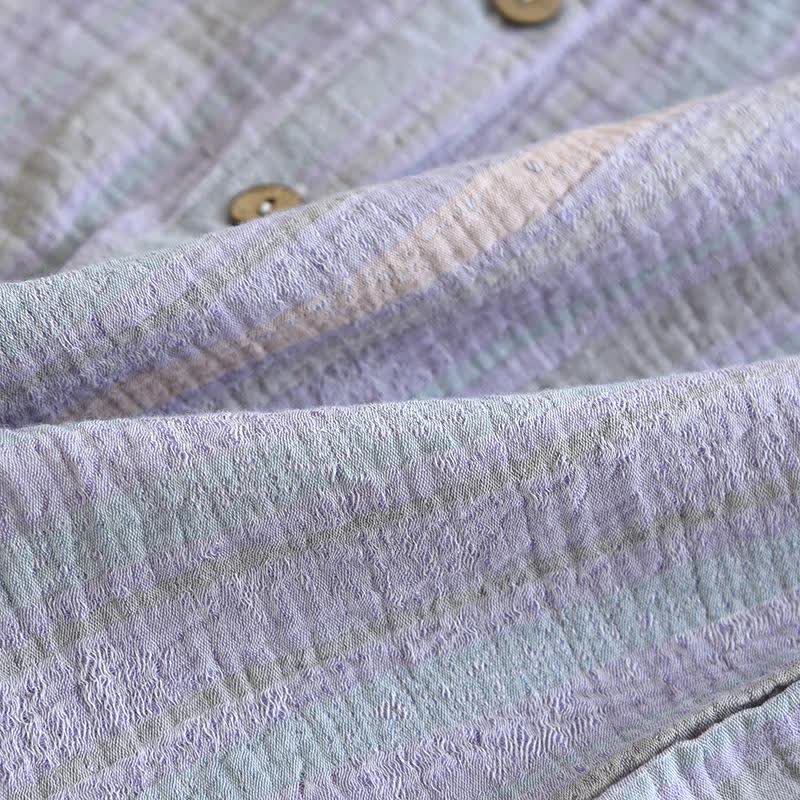 Loungewear-Set aus gestreifter Baumwollgaze - image 13