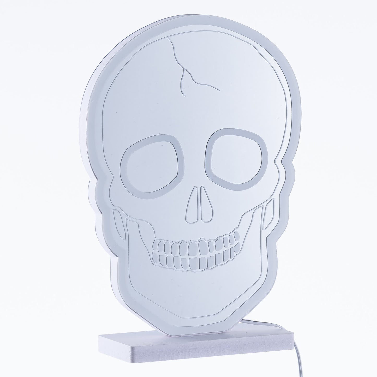 Halloween Totenkopf Infinity Lichter mit Ständer - image 7