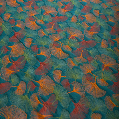 Spannbettlaken aus Baumwollgaze mit Ginkgoblättern - image 7