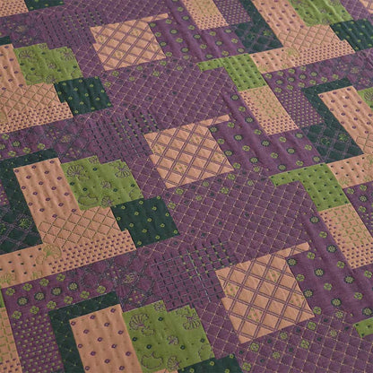 Patchwork-Spannbettlaken aus Baumwollgaze-Jacquard - image 6