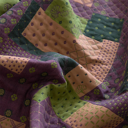 Patchwork-Spannbettlaken aus Baumwollgaze-Jacquard - image 8