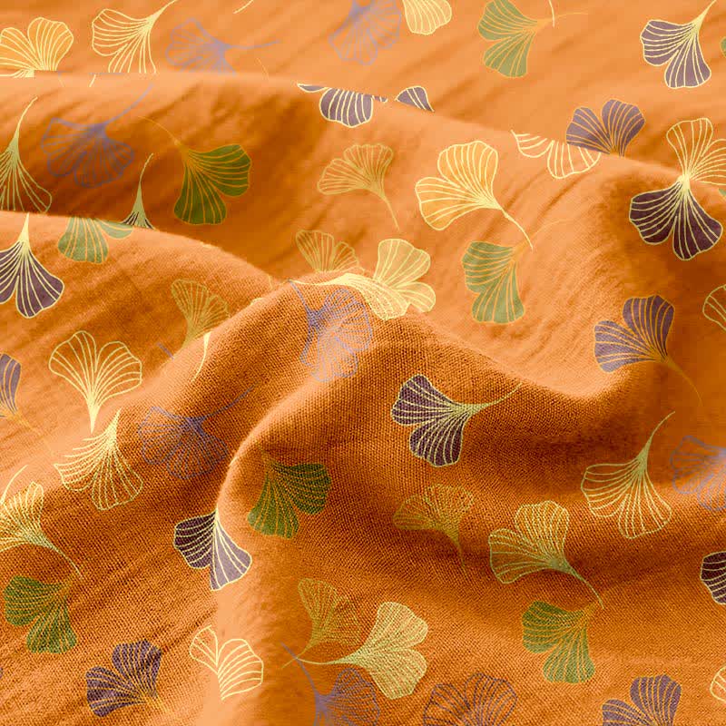 Tagesdecke aus Baumwollgaze-Jacquard „Ginkgo Biloba“ - image 8