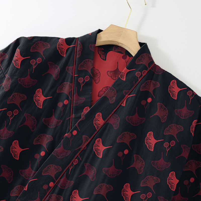 Ginkgo Bio-Baumwoll-Kimono-Loungewear-Set - image 4