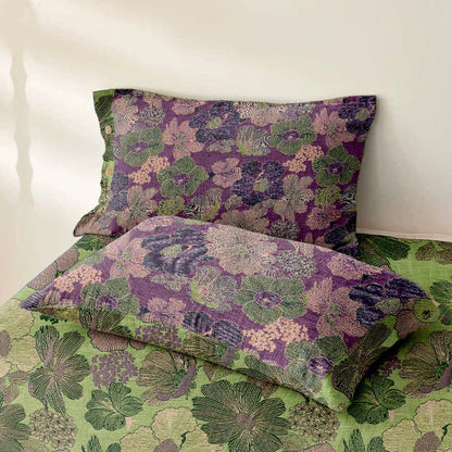Tagesdecke aus Baumwollgaze-Jacquard mit Pfirsichblütenmuster - image 3