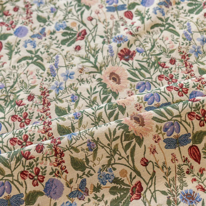 Malerischer Vorhang mit Quasten und Blumenmuster in Dahlie-Optik - image 9
