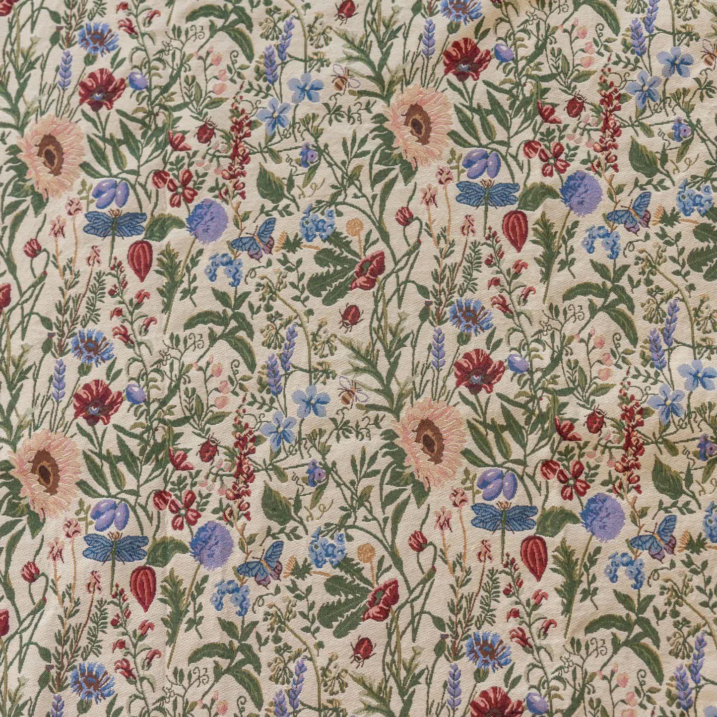 Malerischer Vorhang mit Quasten und Blumenmuster in Dahlie-Optik - image 10