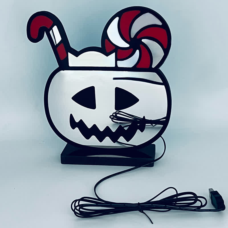 3D-Kürbis-Unendlichkeitslichter-Halloween-Dekoration - image 8
