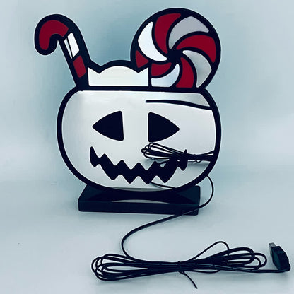 3D-Kürbis-Unendlichkeitslichter-Halloween-Dekoration - image 8