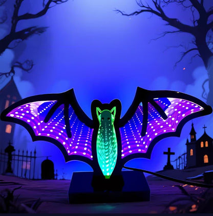 Halloween 3D Fledermaus Infinity Lichter - image 1
