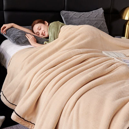 Einfarbige Decke im minimalistischen Stil - Khaki - 200cm x 230cm - image 5