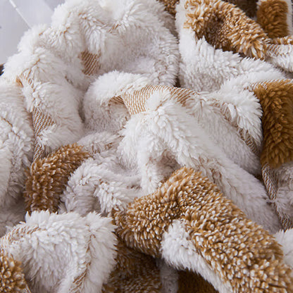 Jacquard-Sherpa-Überwurfdecke im Bohème-Stil - image 7