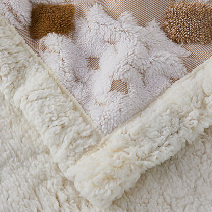 Jacquard-Sherpa-Überwurfdecke im Bohème-Stil - image 6