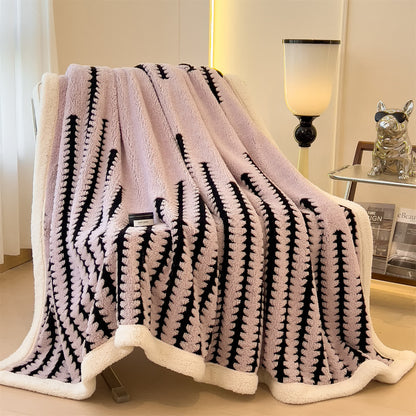 Jacquard-Überwurfdecke mit geometrischem Muster - image 25