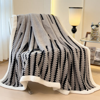 Jacquard-Überwurfdecke mit geometrischem Muster - image 10