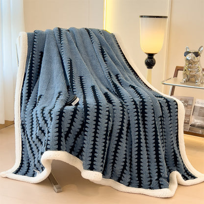 Jacquard-Überwurfdecke mit geometrischem Muster - image 21
