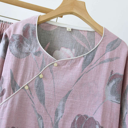 Tulip Loungewear-Set aus Baumwollgaze-Jacquard - image 7
