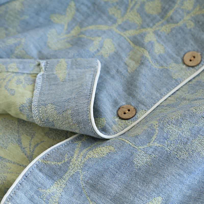 Elegantes Loungewear-Set aus Bio-Baumwolle mit Blumenmuster - image 8