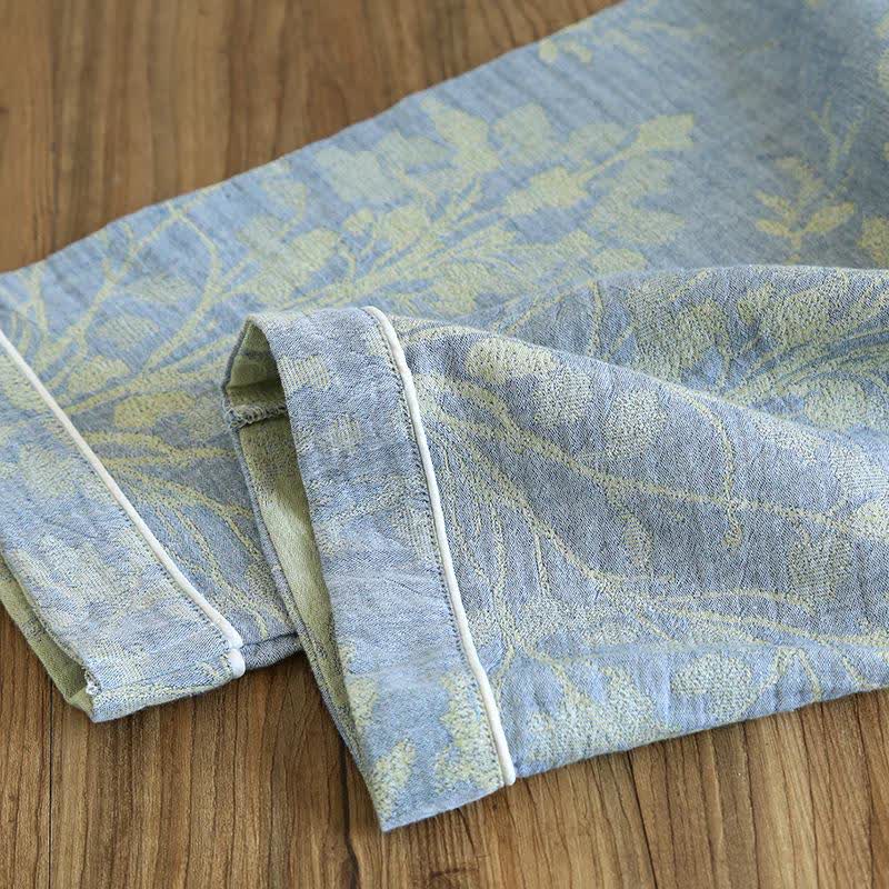 Elegantes Loungewear-Set aus Bio-Baumwolle mit Blumenmuster - image 15
