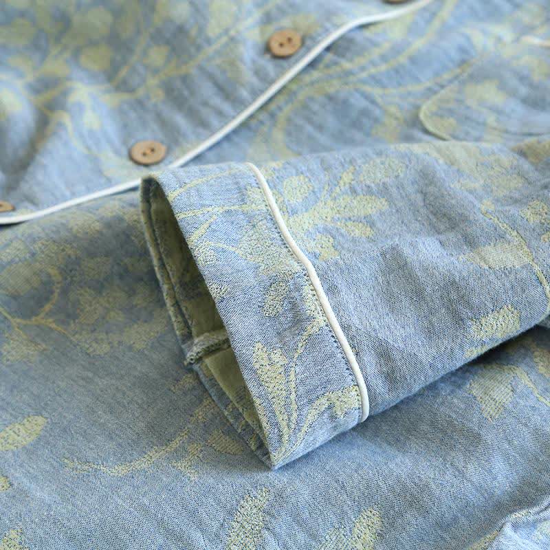 Elegantes Loungewear-Set aus Bio-Baumwolle mit Blumenmuster - image 9