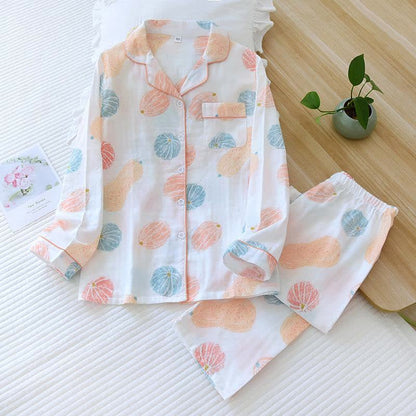 Pumpkin Loungewear-Set aus Bio-Baumwollgaze - XL - image 1
