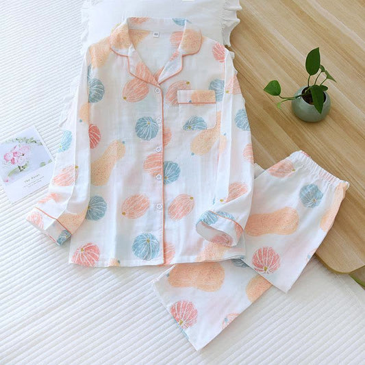 Pumpkin Loungewear-Set aus Bio-Baumwollgaze - XL - image 1
