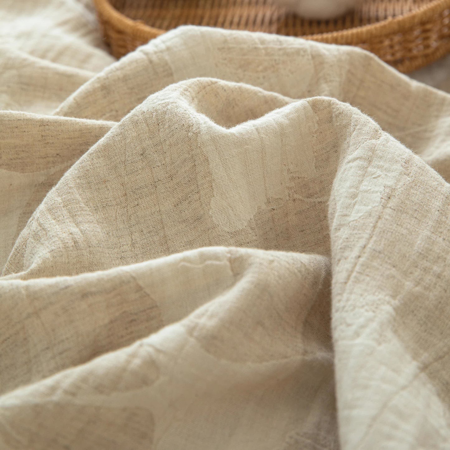 Ginkgo-Jacquard-Bettwäscheset aus Baumwollleinen - image 6